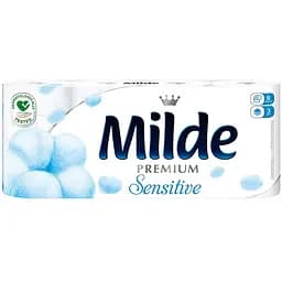 Туалетная бумага Milde Sensitive 8 шт.