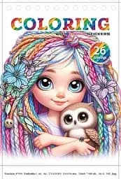 Розмальовка з наліпками 24203