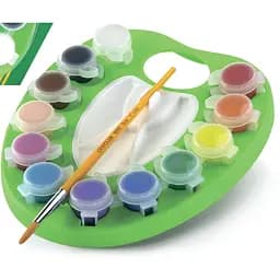 Набір постерних фабр Crayola washable, з палітрою та пензликом, 12 кольорів (54-1066) - мініатюра 3