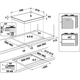 Газова варильна поверхня Whirlpool GOFL 629/NB1 [138088] - мініатюра 4