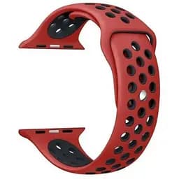 Ремінець Apple Watch Nike Sport 42/44/45/46/49 mm Червоний+Чорний (11)