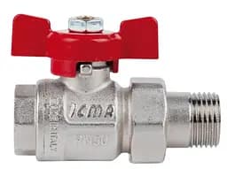 Кран кульовий Icma "Американка" 1/2" прямий №347 (87347AD11) - мініатюра 2