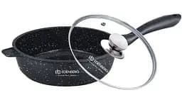 Сковорода глубокая Edenberg EB-3321 2.3 л мраморное покрытие со стеклянной крышкой 24 см