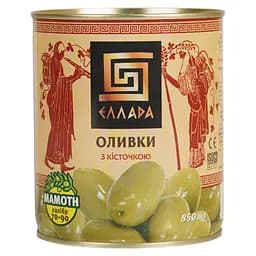 Оливки Ellada Mamoth с косточкой 850 мл (922041)