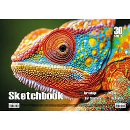 Альбом для рисования Хамелеон KT13022504 пружина 30 листов