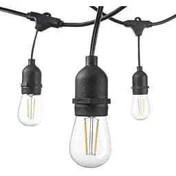 Вулична гірлянда з ретро лампами LED Edison 10шт, 220V, 10метров з перехідником