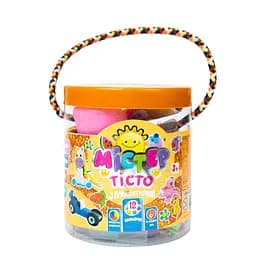 Набор теста для лепки Strateg Мистер тесто, с блестками, 12 цветов (71809)