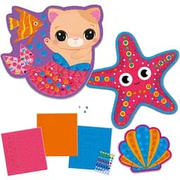 Набір для творчості Vladi Toys Історія русалоньки з м'якою мозаїкою та стразами (VT4511-21) - мініатюра 3