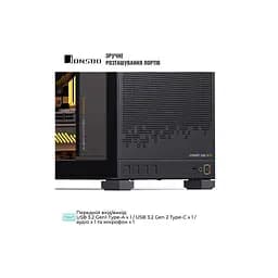 Корпус JONSBO D32 STD Black - мініатюра 5