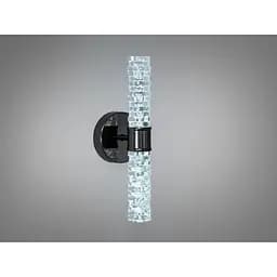 Настінне LED бра Romin чорний хром скло 5 Вт