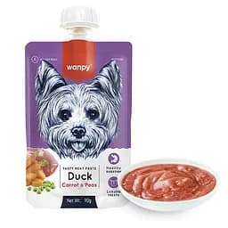 Корм Wanpy Duck Carrot & Pea ванпи крем-суп утка з морквою рідкий 90 г