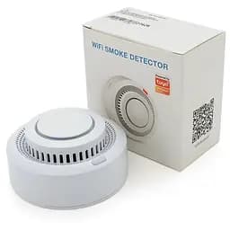Автономний WiFi датчик диму із сиреною YOSO Dsmoke WIFI-00 TUYA живлення ААА 2 шт. батареї в комплект не входять