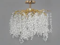 Стельова кришталева люстра Гліцинія