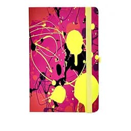 Книжка записна Infinity, 136x207 мм, 96 аркушів, клітинка, малинова