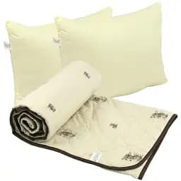 Набір Comfort Sheep ковдра вовняна та 2 подушки силіконові (К_925.52ШКУ_Sheep)