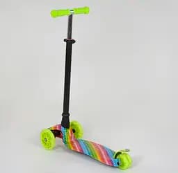 Самокат Best Scooter 59х16х30 см Салатово-чорний 000231545 - мініатюра 5