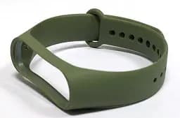 Силіконовий ремінець для фітнес браслета XiaomiXiaomi Band 5 6 7 Khaki Хакі