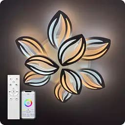 Люстра світлодіодна 517 Light 3color з пультом 180Вт Білий (02115) - мініатюра 4
