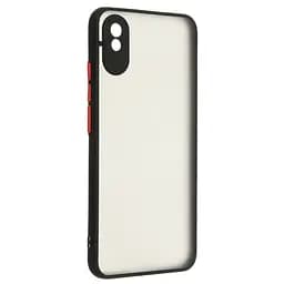 Чехол панель-накладка для Xiaomi Redmi 9A, Frosted Matte, черный, противоударный чехол с защитой всего корпуса, термополиуретан TPU + поликарбонат PC, ArmorStandart (ARM66729)