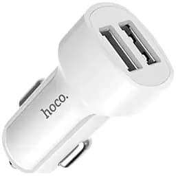 Автомобільний зарядний пристрій Hoco Z2A Car Charger 2USB White [40699]