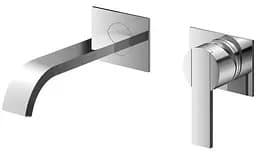 Смеситель для умывальника Kohlman Gixs chrome + BOX скрытого монтажа QW180G Хром