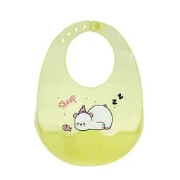 Дитячий силіконовий слюнявчик Mega Zayka MGZ-0618-5 на застібці