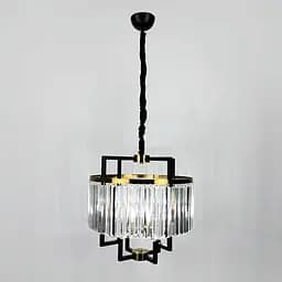 Елегантна люстра в стилі сучасної класики Ø 50х50 см | Line F | Арт. MJ348-500 BK+CL - мініатюра 3