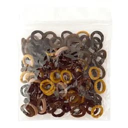 Резинки для волосся Коричневі-4 La-beauty 0307-1086-4 мікрофібра, 100 шт