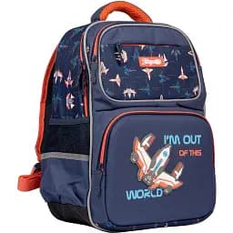 Рюкзак шкільний напівкаркасний 1 Вересня S-105 Space синій