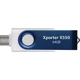 Флеш-накопичувач Patriot USB 3.2 Gen 1 Xporter X550 64GB Type-A+C