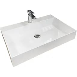 Раковина Adamant умывальник SLENDER искусственный камень прямоугольная