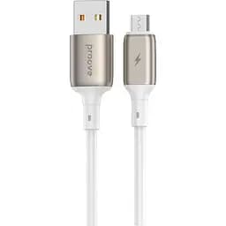 Кабель Proove Flex Metal USB-A to Micro-USB 2.4A 1m White (CCFM20001302) [130335]