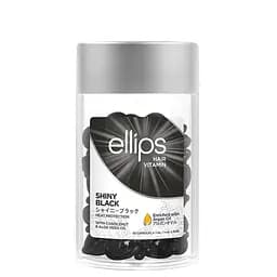 Вітаміни для волосся Ellips Hair Vitamin Shiny Black з горіховою олією та олією алое вера 50 штx1 мл
