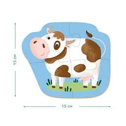 Пазл DoDo 6 в 1 Домашні тварини, 18 шт. (300152) - мініатюра 3