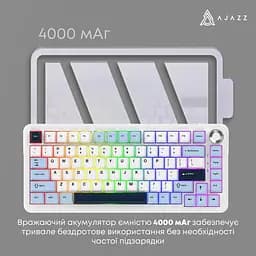 Клавіатура Ajazz AK820 MAX PLUS Daydream Switch Blue White Dark Blue 3 (AK820MAX-DD-BWD) - мініатюра 4
