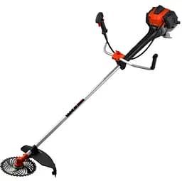 Бензинова мотокоса GTM CN650FAV з пиляльним диском, ножем та косильною головкою