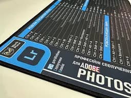 Великий килимок для мишки WorkPlaceShop Поєднання клавіш для Lightroom 1200 x 500 мм - мініатюра 7