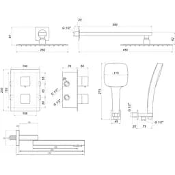 Душова система Globus Lux GLM-505N-TT-Smart - мініатюра 3