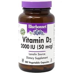 Вітаміни та мінерали Bluebonnet Nutrition Vitamin D3 2000 IU, 180 вегакапсул
