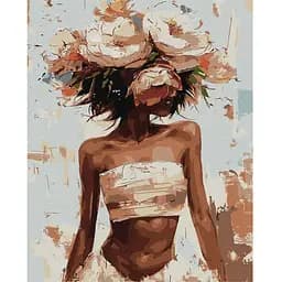 Картина за номерами Ideyka Квітковий капелюшок 40х50 см (KHO8438)