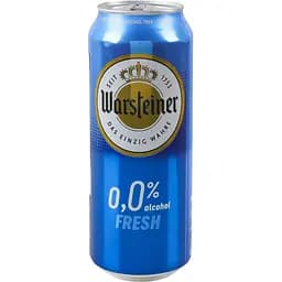 Пиво безалкогольное Warsteiner Fresh светлое 0% 0.5 л ж/б