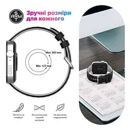 Ремінець ArmorStandart для Huawei Watch Fit 3 / 4 / 4 Pro White Blue (ARM89076) - мініатюра 6