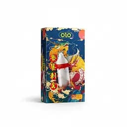 Презервативи стимулюючий з вусиками OLO Taotie (Таотє) з силіконовою змазкою 18 см 2 шт.