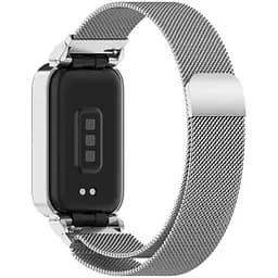 Ремінець DK CDK для Xiaomi Redmi Smart Band 3 Metal Milanese Loop Magnetic (018854) (silver) - мініатюра 2