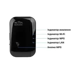 Ретранслятор XON ReLink X300R1 300Мбіт/с 2.4 ГГц Чорний (XRRWSW120003B 4173) - мініатюра 4