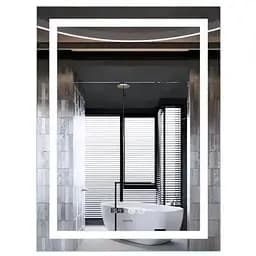 Дзеркало Mixxus Premium FLASH MR21-60x80 (LED Touch, Anti-fog, годинник) (MP6617)