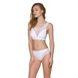 Трусики із прозорою вставкою Passion Panties white L - мініатюра 2