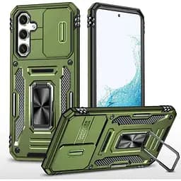 Ударостійкий чохол Camshield Army Ring для Samsung Galaxy S25+ / S24+ Оливковий / Army Green