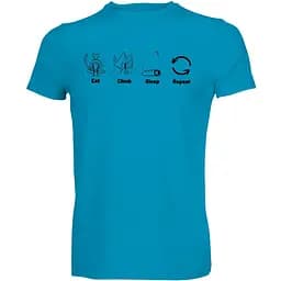 Футболка Fram Eat climb sleep repeat XXL Синя (1044-id_7844)