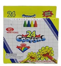 Карандаши восковые, 24 цвета